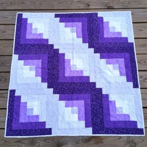 Purple Log Cabin, traditional